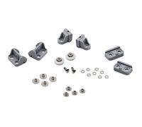 ShowerPart Single Top and Bottom Shower Door Rollers/Runners L017-1, 19mm Diameter, 5mm Thickness, Nylon Replacement Parts, 2X