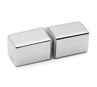 ShowerPart Square Shaped Shower Door Handle/Knob L066, Glass Thickness 4mm-6mm, Shower Handle Screw Diameter 4.5mm, Screw Length 15mm, Chrome Plated Zinc, Shower Door Replacement Parts, 1x