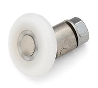 ShowerPart Swivel Single Shower Door Rollers/Wheels/Runners L046,Diameter 27mm, Wheel Thickness 5mm, Nylon, Shower Door Replacement Parts, 4X