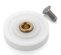 ShowerPart V-Grooved Shower Door Rollers/Wheels/Runners L087, Diameter 30mm, Wheel Thickness 6mm, Nylon Outer Wheel, Shower Door Replacement Parts, 4X