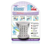 ShowerShroom the Revolutionary 2" Stand-Up Shower Stall Drain Protector Hair Catcher/Strainer, Gray