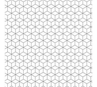 Showerwall 2400x1200 Square Edge Showerwall Geo Cube SCA19 Wall Paneling Size: 2400x1200mm Square Edge