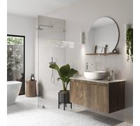 Showerwall Acrylic Wall Panel Pack - 2400x896 Latte SWA24 Wall Paneling Size: 2400x896mm Square Edge
