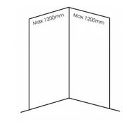 Showerwall Pack A Quarry Collection Wall Panels For Corner Shower Enclosures Up To 1200mm - 14 Colors Available Finish: Nautical Wood