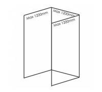 Showerwall Pack B Quarry Collection Wall Panels For Recessed Shower Enclosures Up To 1200mm - 13 Colours Available Finish: Urban Concrete