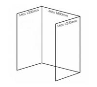 Showerwall Pack D Mineral Collection Wall Panels For Recessed Shower Enclosures Or Baths Up To 1800mm - 15 Colors Available Finish: White Gloss