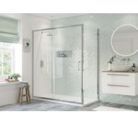 Showerzone Essentials Framed Sliding Door 1000mm Clear/Polished Silver