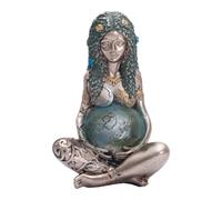SHOWFEICAT Goddess Statue, Gaia Statue Mother Earth Nature Moon Statues, Resin Witchy Spiritual Figurine Home Room Decor Garden Decoration Earth Day Decoration