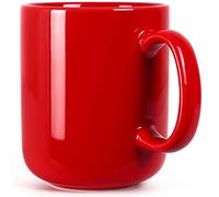 SHOWFULL 20 OZ Large Coffee Mug, 600ml Extra Big Ceramic Cup for Men Women Tea Coffee Hot Chocolate Latte, Red