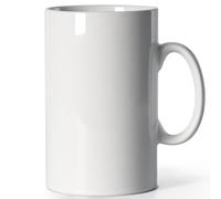 SHOWFULL 28 oz Large Coffee Mug, Extra Tall Ceramic Mug for Office & Home, Classic Coffee Mugs, Super Big Tea Cup with Handle for Boss Men Women, Heavy Duty & Durable, White
