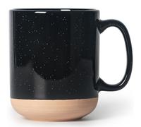 SHOWFULL Large Coffee Mug, 20oz Ceramic Tea Cup with Handle for Office and Home, Big Capacity Cups for Men Women, Microwave Safe, Black