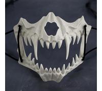 SHOWHEEL Tiger Skeleton Mask Horror Costume Mask, Unisex, One Size Fits All, Halloween Party