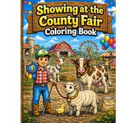 Showing at the County Fair Coloring Book: Farm Animals, Livestock, Care & Fair Fun: A Fun Farm-Themed Coloring Book Featuring Pigs, Goats, Horses, and More with Daily Care & Show Scenes