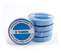 ShowJarlly 1 Roll Double Sided Adhesive Lace Front Support Tape Roll Wig Blue Tape 0.8 CM* 3 Yards