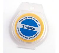 ShowJarlly 1 Roll Double Sided Adhesive Lace Front Support Tape Roll Wig Yellow Extension Tape For Bonding Extension Hair (Yellowtape0.8cm*3yards)