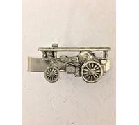 Showman Traction Engine PP-T12 English Pewter emblem on a Tie Clip 4cm long