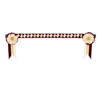 Showquest Newport Brow Band Pony burgundy/cream/gold