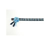 ShowQuest Skipton Brow Band - Navy/Pale Blue/Silver - Full