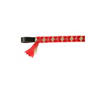 ShowQuest York Browband - Red/Red/Gold with Crystals - Cob