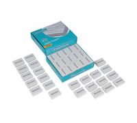 Showroom Mode Classmaster Pes45 Pencil Erasers Small, Pvc-Free, Phthalates-Free White, (Pack Of 45)