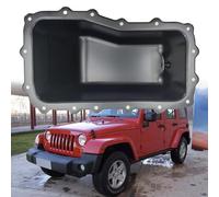 SHOWSEN 264-468 Engine Oil Pan with Drain Plug Compatible with 2007 2008 2009 2010 2011 Jeep Wrangler V6 3.8L Replacement 4666153AC