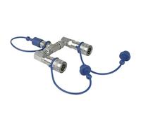 Showtec CO2 3/8 Qlock 2-way splitter