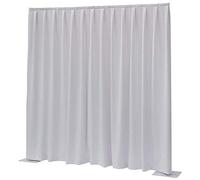 Showtec P&D Curtain Dimout 300x300 Pipe & Drape (Pleated, White)