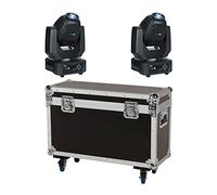 Showtec Phantom 65W LED Spot Moving Head Prism Gobo Lighting inc Pro Flightcase