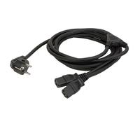 Showtec schuko 2 IEC splitter 3 metres