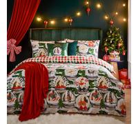 Showtime Festive Duvet Set Furn Green King