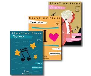 Showtime Piano Pack - Level 2A - Three Book Set - Includes Classics, Favorites and Popular - Piano Adventures Supplementary Series