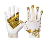 Showtime Reception Gloves - White/Gold, Small