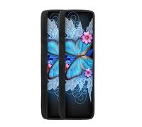 Showudesigns 16.1"x5.3" Refrigerator Door Handle Cover Butterfly Kitchen Appliance Protector Gloves for Fridge Oven Microwave Keep off Fingerprint