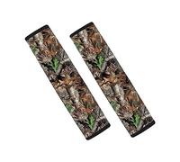 Showudesigns Camo Car Seatbelt Pads Auto Seat Belt Cushion Camouflage Hunting Tree Soft Shoulder Strap Belt Covers Harness Protector for Cars/Bags/Cameras Brown