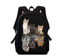 Showudesigns Children Kids School Bags Backpack Cat Reflected Tiger Designs Bookbag for Kindergarten/Primary/Preschool Boys Girls Party Favor