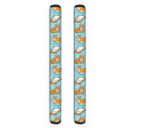 Showudesigns Corgi Cute Fridge Handle Cover Washable Set of 2 Refrigerator Door Handle Covers for Kitchen Appliance Keep Off Fingerprints, Liquid, Oil Stain, Food Spot Soild