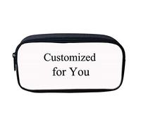 Showudesigns Customise Pencil Case for Girls Boys Pen Bag for Middle Primary Kids Portable Pen Box Pensonalised Your Image Name/Picture/Text