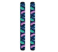 Showudesigns Dolphin Refrigerator Door Handle Covers Set of 2 Kitchen Appliance Decor Handles Antiskid Protector Gloves for Fridge Oven Keep Off Fingerprints,Liquid,Oil Stain,Food Spot,2 Pieces