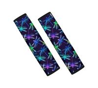 Showudesigns Dragonfly Carseat Straps Covers Auto Seat Belt Pads for Kids Adults Universal Fit Car Seatbelt Strap Cover Harness Pads Purple Blue