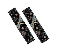 Showudesigns Flower Dragonfly Car Seat Belt Pads Cover Vehicle Seat Belt Comfort Shoulder Pads for Kids Adults Seatbelt Shoulder Strap Car Seat Belt Covers 2pcs Universal