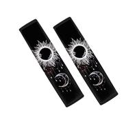 Showudesigns Galaxy Sun and Moon Car Seat Belt Cover Universal Fit Seatbelt Shoulder Pad Driving, Auto Accessories Protector Your Neck and Shoulder Black