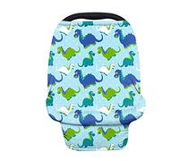 Showudesigns Nursing Cover Dino Baby Car Seat Cover for Newborn Breastfeeding Multi Use Infant Stroller Canopy Carseat Cover/High Chair Cover/Shopping Cart Cover
