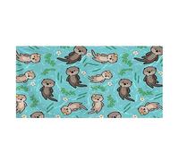Showudesigns Otter Bath Towels Outdoor Beach Blanket, Beach Towel, Picnic Mat Soft, Absorbent, Multi-Purpose for Women Girls Bathroom Sheets Towels