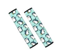 Showudesigns Penguin Car Seat Belt Cover Cute Cartoon Animal Soft Comfort Shoulder Seatbelt Pads Cover Adult Women Protector Universal Seat Belt Cushion 2 Packs Aqua