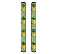 Showudesigns Pineapple Refrigerator Door Handle Cover Washable Kitchen Appliance Decor Handles Fridge Oven Microwave Dishwasher Antiskid Protector, Keep Off Fingerprints Food Stains
