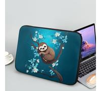 Showudesigns Sloth Computer Sleeve for Women Laptop Sleeve Case 13 inch Cute Protective Laptop Protector Zipper Suitable Gifts for Friends Tablet Bag Blue