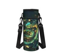 Showudesigns Snake Water Bottle Carrier with Strap Girls Boys Water Bottle Holder for Walking Running Hiking Bottles Sling Tote Bag Sleeve 500Ml 750Ml Sports Accessories