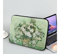 Showudesigns Vincent Van Gogh Flower Lap Top Case for Women Neoprene Laptop Sleeve 12 inch Durable Soft Laptop Bag Ideal for Daily Use Tablet Bag Green
