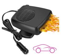 Showvigor Portable 12V Car Heater That Plug into Cigarette Lighter Windshield Defroster & Defogger 2 in 1 Fast Heating/Cooling Automobile Heater Demister Vehicle Heater Fan Suitable for All Car
