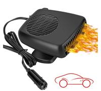 Showvigor Portable Car Heater, 2026 New upgraded Car Heater for Vehicle,12V Fast Heating Windscreen Defroster Defogger, 150W Car Heater That Plugs into Cigarette Lighter and Cooling Fan for All Cars